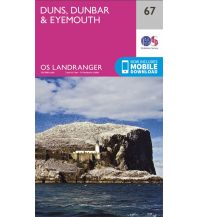 Hiking Maps OS Landranger Map 67 Großbritannien - Duns, Dunbar & Eyemouth 1:50.000 Ordnance Survey UK