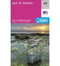Hiking Maps Scotland OS Landranger Map 69, Isle of Arran 1:50.000 Ordnance Survey UK