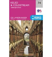 Hiking Maps Britain OS Landranger Map 74 Großbritannien - Kelso & Coldstream 1:50.000 Ordnance Survey UK