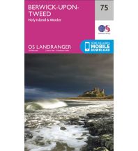 Hiking Maps Britain OS Landranger Map 75 Großbritannien - Berwick upon Tweed 1:50.000 Ordnance Survey UK