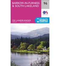 Hiking Maps OS Landranger Map 96 Großbritannien - Barrow-in-Furness and South Lakeland 1:50.000 Ordnance Survey UK