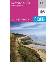 Hiking Maps Britain OS Landranger Map 101 Großbritannien - Scarborough 1:50.000 Ordnance Survey UK