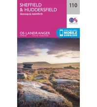 Wanderkarten Britische Inseln OS Landranger Map 110 Großbritannien - Sheffield & Huddersfield 1:50.000 Ordnance Survey UK