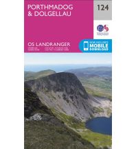 Hiking Maps Wales OS Landranger Map 124, Porthmadog & Dolgellau 1:50.000 Ordnance Survey UK
