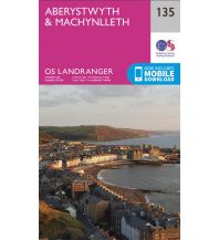 Wanderkarten OS Landranger Map 135 Großbritannien - Aberystwyth & Machynlleth 1:50.000 Ordnance Survey UK