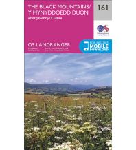 Wanderkarten OS Landranger Map 161 Großbritannien - The Black Mountains 1:50.000 Ordnance Survey UK