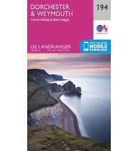 Wanderkarten OS Landranger 194 Großbritannien - Dorchester & Weymouth 1:50.000 Ordnance Survey UK