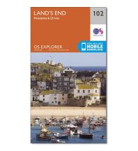 Hiking Maps England OS Leisure Explorer Map 102, Land's End 1:25.000 Ordnance Survey UK