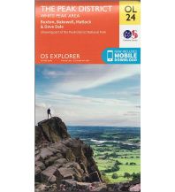 Hiking Maps OS Landranger map 24, The Peak District - White peak area 1:25.000 Ordnance Survey UK