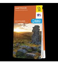 Hiking Maps England OS Leisure Explorer Map 28, Dartmoor 1:25.000 Ordnance Survey UK