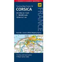 Road Maps AA Touring Map France 16 - Corsica 1:180.000 AA Publishing