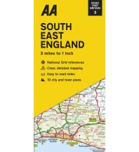 Straßenkarten South East England 1: 250 000 AA Publishing