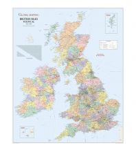 Europe Wandkarte British Isles Political Global Mapping