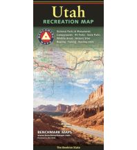 Road Maps North and Central America Benchmark Recreation Map Utah Benchmark