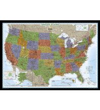 Poster und Wandkarten USA political Decorator laminated 1:4.560.000 National Geographic Society Maps