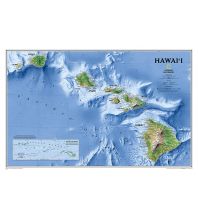 America Hawaii laminated 1:773.000 National Geographic Society Maps