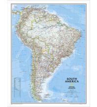 Poster und Wandkarten America South Classic laminated 1:11.121.000 National Geographic Society Maps