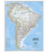 Poster and Wall Maps America South Classic laminated 1:7.105.000 National Geographic Society Maps