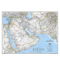 Asien Middle East laminated 1:6.087.000 National Geographic Society Maps