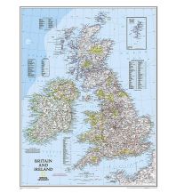 Poster und Wandkarten Britain & Ireland Classic laminated 1:1.687.000 National Geographic Society Maps