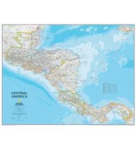 Poster and Wall Maps Central America laminated 1:2.541.000 National Geographic Society Maps