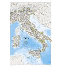 Poster und Wandkarten Italy Classic laminated 1:1.765.000 National Geographic Society Maps