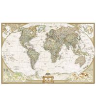 Poster und Wandkarten World Executive laminated 1:22.445.000 National Geographic Society Maps