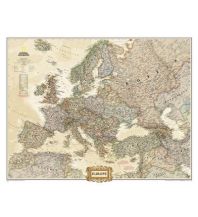 Poster and Wall Maps Europe Executive laminated 1:8.425.000 National Geographic Society Maps