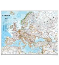 Poster and Wall Maps Europe laminated 1:5.419.000 National Geographic Society Maps