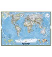 Weltkarten World Classic Mural 1:15.267.000 National Geographic Society Maps