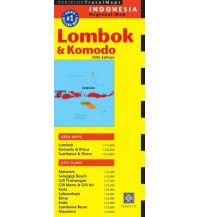 Road Maps Periplus Travel Map - Lombok & Komodo 1:175.000 / 1:250.000 Periplus