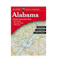 Reise- und Straßenatlanten DeLorme Atlas Gazetteer - Alabama DeLorme Mapping Inc.