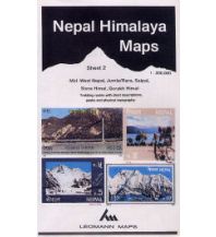 Hiking Maps Himalaya Leomann Himalaya Map 2 Nepal - Mid-West Nepal: Jumla/Rara, Saipal, Sisne Himal 1:200.000 Leomann Maps Ltd.