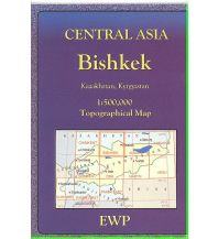 Wanderkarten EWP Topographical Maps Kasachstan/Kirgistan - Central Asia - Bishkek 1:500.000 EWP