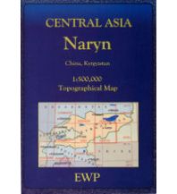 Wanderkarten EWP Topographical Maps Kirgistan/China - Central Asia - Naryn 1:500.000 EWP