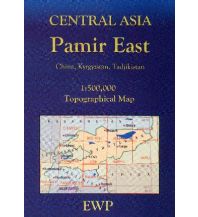 Wanderkarten Asien EWP Topographical Maps Kirgistan/Tadschikistan/China - Central Asia - Pamir East 1:500.000 EWP