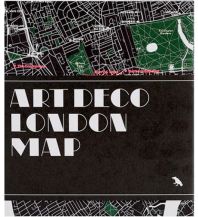 City Maps Art Deco London Map Blue Crow Media