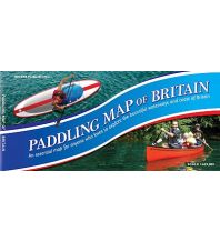 Canoeing Paddling Map of Britain Rivers Publishing