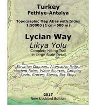 Wanderkarten Türkei Topographic Map Atlas Lycian Way/Likya Yolu 1:50.000 Createspace