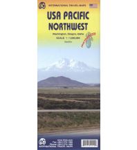 Road Maps International Travel Map ITM USA Pacific Northwest ITMB