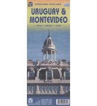 Road Maps International Travel Map ITM Uruguay & Montevideo ITMB