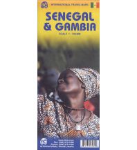 Road Maps ITMB Travel Map - Senegal Gambia 1:340.000 / 1:740.000 ITMB