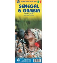 Road Maps Africa ITMB Travel Map Senegal & Gambia 1:340.000 / 1:740.000 ITMB