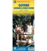 Road Maps ITMB Travel Map - Guyana,Suriname,French Guiana 1:850.000 ITMB
