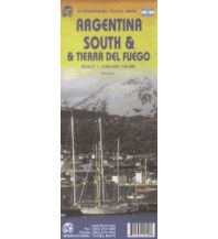 Straßenkarten International Travel Map ITM Argentina South & Tierra del Fuego ITMB