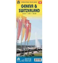 City Maps ITMB Travel Map - Genf & Schweiz Switzerland & Geneva 1:360.000 / 1:7.000 ITMB