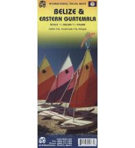 Road Maps International Travel Map ITM Belize & Eastern Guatemala ITMB