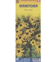 Road Maps North and Central America ITMB Travel Map Manitoba ITMB