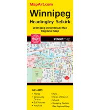 Stadtpläne Mapart City Map - Winnipeg 1:30.000 MapArt Publishing Corporation