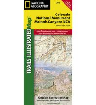 Road Maps North and Central America Trails Illustrated Wanderkarte 208, National Monument/McInnis Canyons NCA 1:70.000 National Geographic - Trails Illustrated